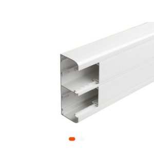 Goulotte PVC 2 compartiments autocollante – 2 mètres – Marque FORCE