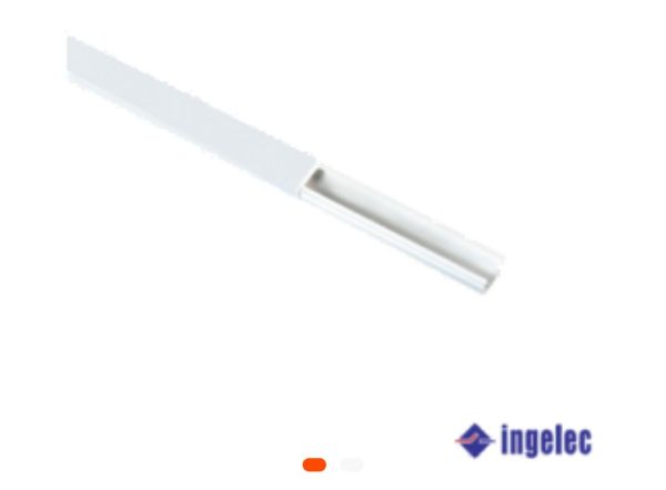 Moulure électrique INGELEC 25x16 mm – 1 canal – Autoadhésive – Longueur 1 mètre