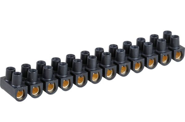 Barrette domino LEGRAND 16 mm² – Noir – Connexion électrique robuste