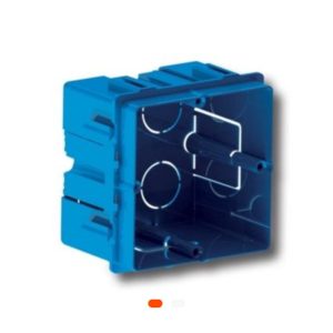 Boîte encastrée 2 modules carré type B – Rouge