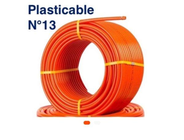Tube Orange N°13 – 100 m – PLASTICABLE Flexible Haute Résistance