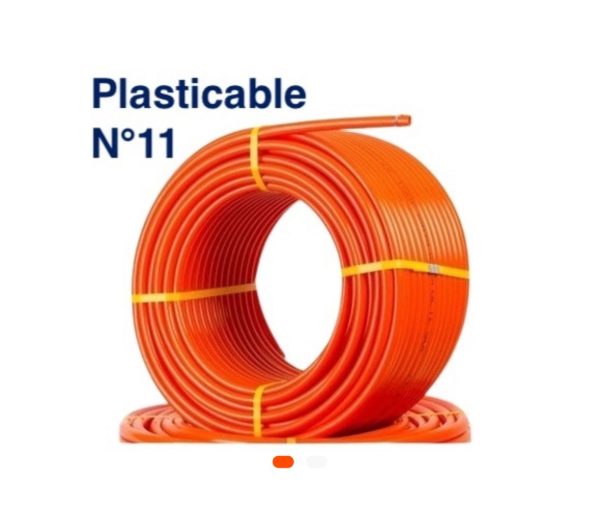 Tube Orange N°11 – 100 m – PLASTICABLE Flexible Haute Résistance