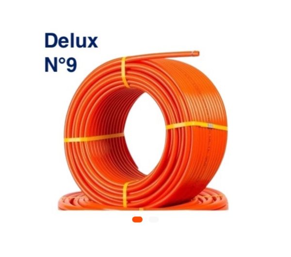 Tube Orange N°9 – 100 m – DELUX Flexible Haute Qualité