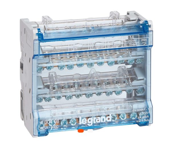 Répartiteur Tétrapolaire 125A – 6 Modules, Ingelec