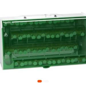 Répartiteur 125A – 4 × 15 trous avec capot de protection transparent