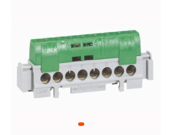 Bornier de terre sur rails 25 mm² – Connexion fiable pour mise à la terre