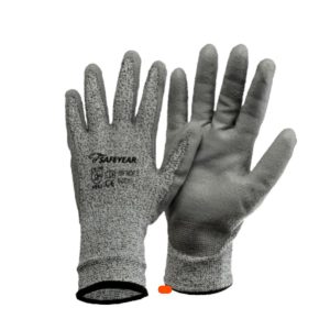 Gant de manutention fine anti-coupure niveau 5 – Gris