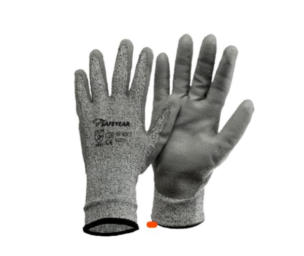 Gant de manutention fine anti-coupure niveau 5 – Gris