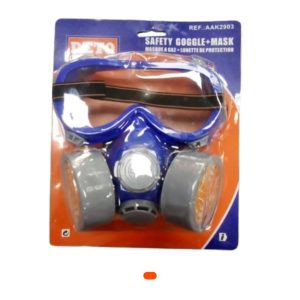 Demi-masque de protection avec filtres intégrés – Anti-poussières, gaz et vapeurs