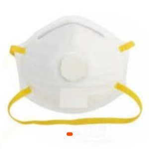 Masque à poussière ovale avec valve FFP2 – Lot de 20 pièce