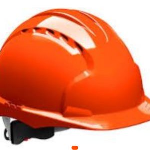Casque de chantier orange
