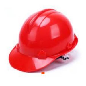 Casque de protection rouge standard DETO – Sécurité et confort au travail
