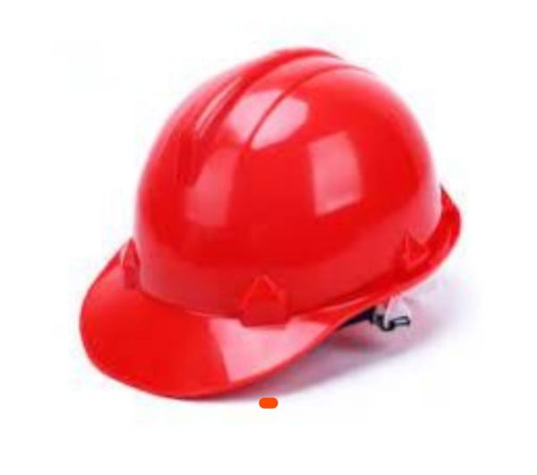 Casque de protection rouge standard DETO – Sécurité et confort au travail