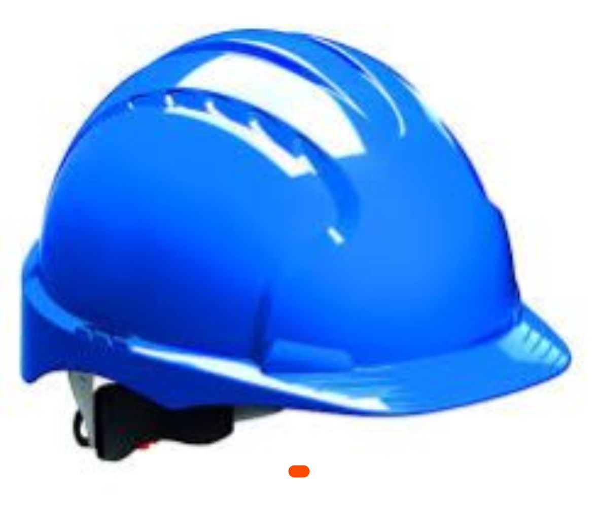 Casque de chantier bleu EMTOP – Protection robuste et confortable