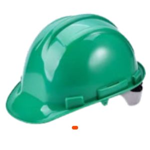 Casque de sécurité vert FORCE – Protection robuste et confortable pour chantiers