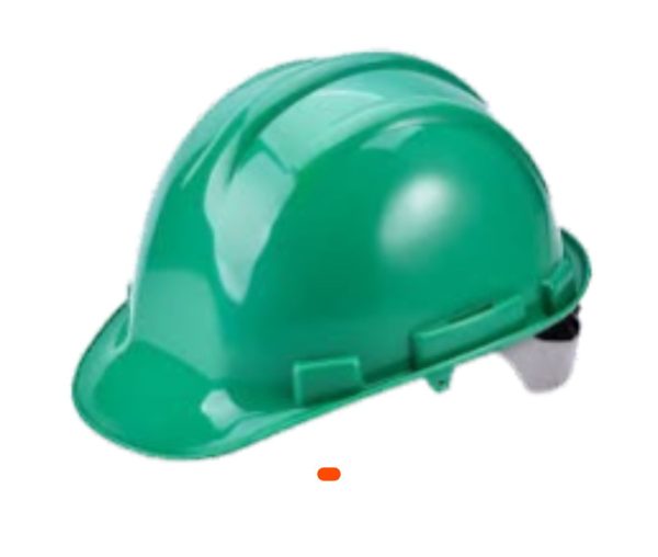 Casque de sécurité vert FORCE – Protection robuste et confortable pour chantiers