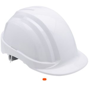 Casque de chantier blanc SOMAFIX – Protection robuste et fiable pour le BTP