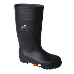 Botte de sécurité PVC noire DETO – Taille 38,39,40,41,42,43,44,45