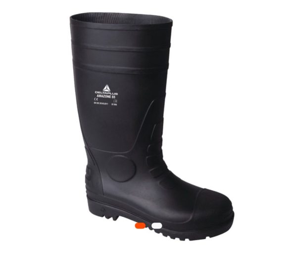 Botte de sécurité PVC noire DETO – Taille 38,39,40,41,42,43,44,45