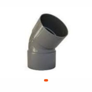 Coude PVC 1/8 Ø125 – Raccord coudé 45° pour réseaux d’évacuation